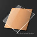 Glossy hard solid polycarbonate sheet wear resistance